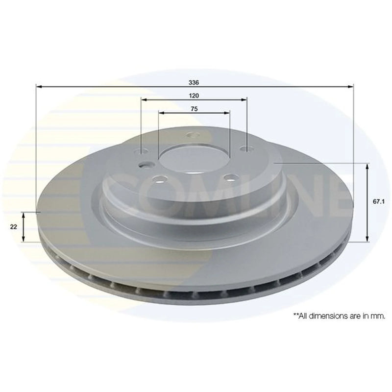 Comline Front & Rear Brake Discs & Pads fits BMW 3 2004-2013
