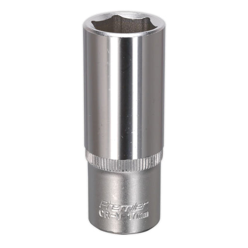 Sealey WallDrive Socket 17mm Deep 3/8"Sq Drive S3817D Sealey - Dynamic Drive