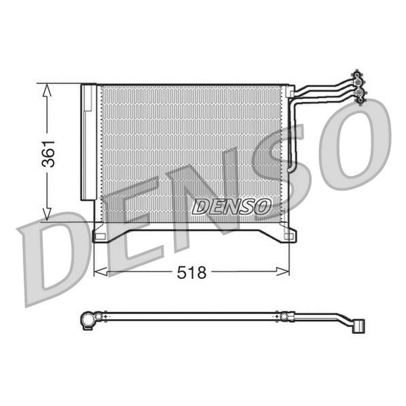 Denso Air Conditioning Condenser fits Mini Mini 2003-2006