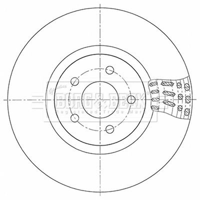 Borg & Beck Front & Rear Brake Discs & Pads fits Ford Kuga II 2016-2019 1.5