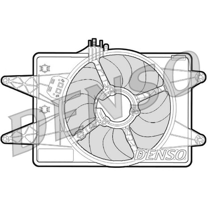 Denso Engine Cooling Fan fits Fiat Doblo 2001 on 1.9