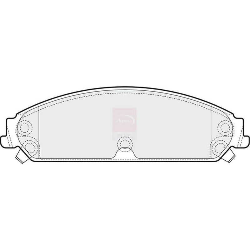 Apec Front Brake Pad Set fits Chrysler 300C 2004-2023 3.0 3.5 5.7