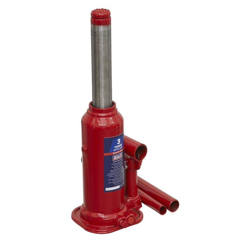 Sealey Bottle Jack 3 Tonne SJ3 Sealey - Dynamic Drive