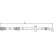 Apec Brake Hydraulic Hose Line Front Right fits Suzuki Vitara 1990-1999 1.6