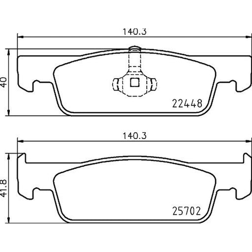 Mintex Front Brake Pad Set fits Dacia Logan II 2012 on 1.2