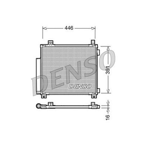 Denso Air Conditioning Condenser fits Toyota Iq 2009-2015 1.0 1.33 1.4