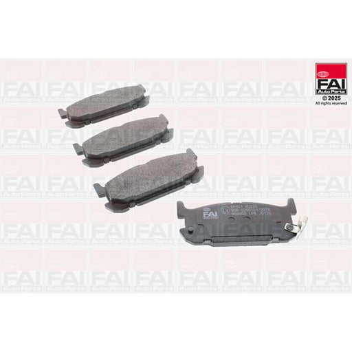 FAI Rear Brake Pad Set fits Mazda MX-5 1998-2005 1.8