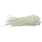 Draper Cable Ties, 2.5 x 100mm, White (Pack of 100) 70390 Draper - Dynamic Drive