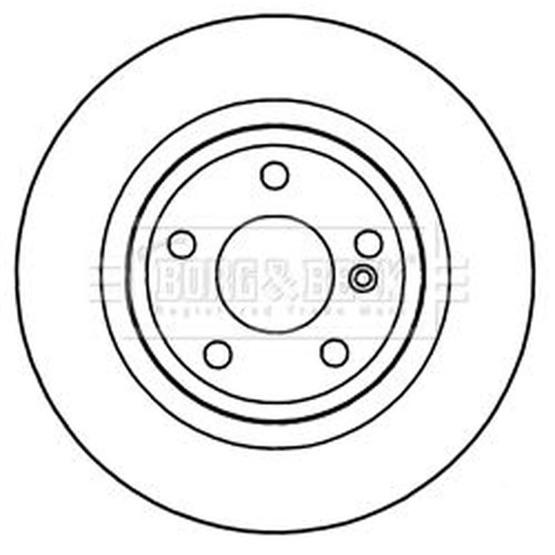 Borg & Beck Front & Rear Brake Discs & Pads fits Mercedes-Benz Cla 2013-2019
