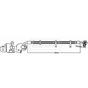 Borg & Beck Brake Hydraulic Hose Line Front Right BBH8563