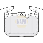 NAPA Front Brake Pad Set fits BMW 1 Sports Hatch 2011-2019