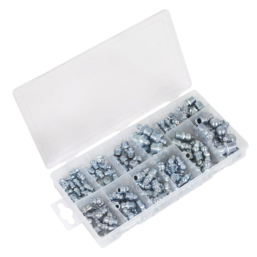 Sealey Metric/BSP/UNF Grease Nipple Assortment 130pc AB009GN Sealey - Dynamic Drive