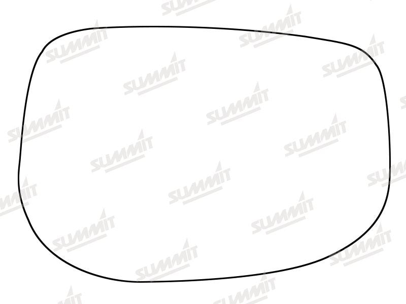 Summit Heated Backing Plate with Standard Glass fits Honda Jazz 09-19 RHS Summit - Bars 4 Cars