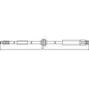 NAPA Brake Hydraulic Hose Line Rear fits Ford C-Max 2008-2010 2.0