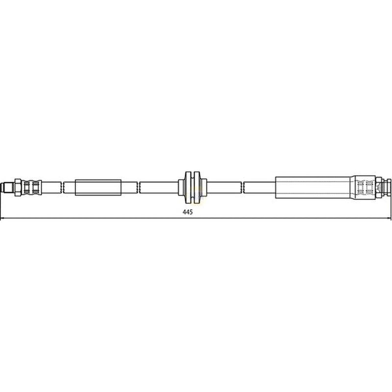 NAPA Brake Hydraulic Hose Line Rear NBH1075