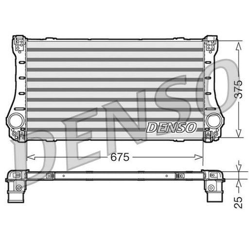 Denso Intercooler (Charge Air Cooler) fits Toyota Avensis 2008-2018 2.0 2.2