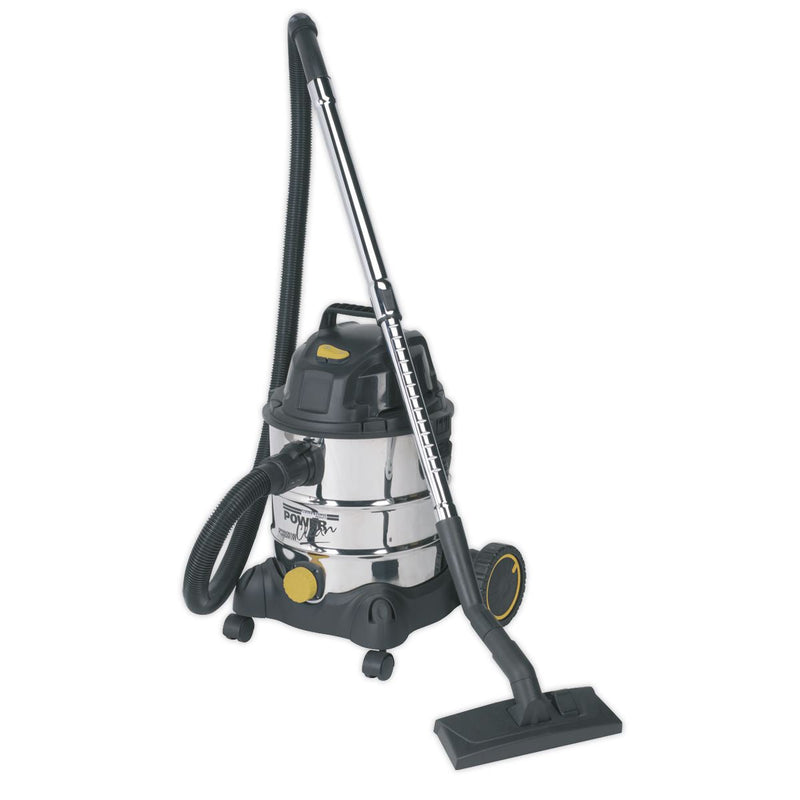 Sealey Vacuum Cleaner Industrial Wet & Dry 20L 1250W/110V Stainless Drum Sealey - Dynamic Drive