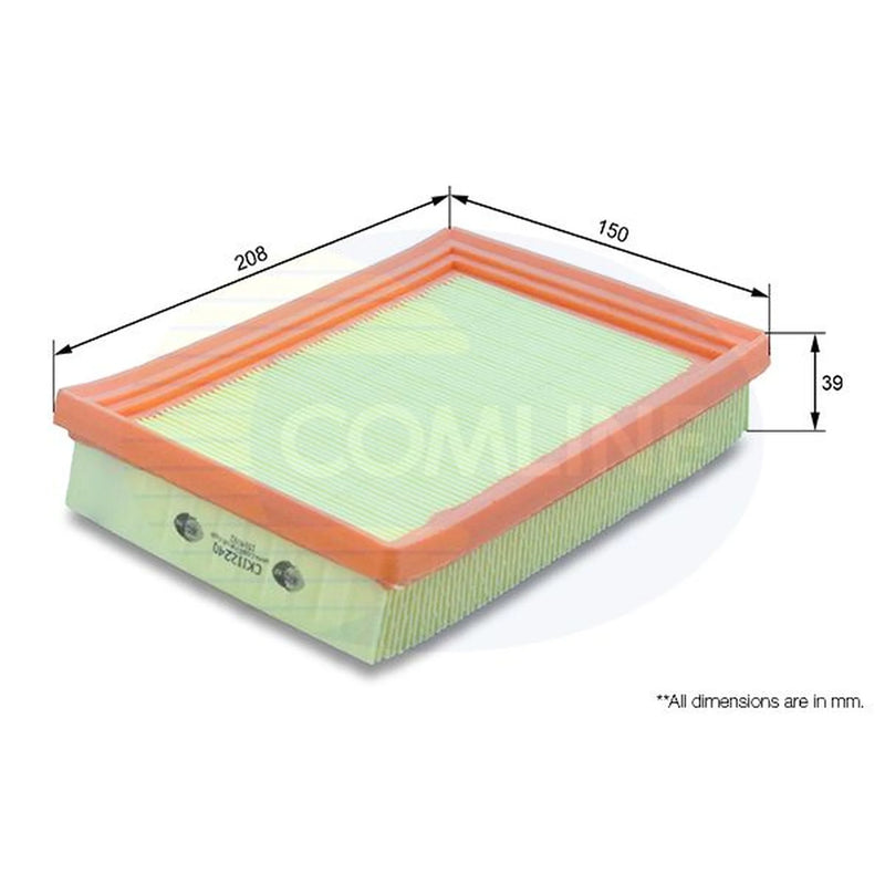 Comline Engine Air Filter fits Kia Pride 1990-2001 1.3
