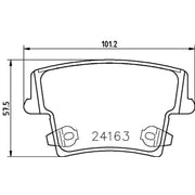 Mintex Rear Brake Pad Set fits Chrysler 300C 2011-2023 3.0 3.6 6.4
