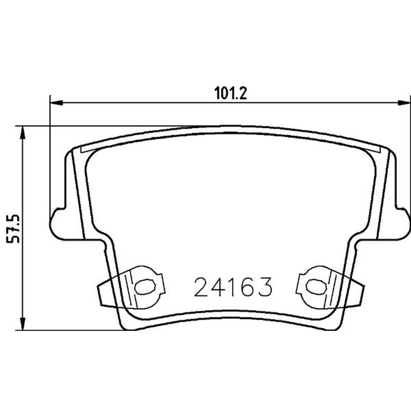 Mintex Rear Brake Pad Set fits Chrysler 300C 2011-2023 3.0 3.6 6.4