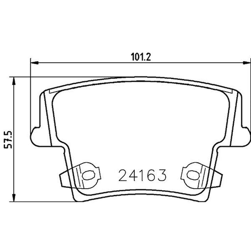 Mintex Rear Brake Pad Set fits Chrysler 300C 2011-2023 3.0 3.6 6.4