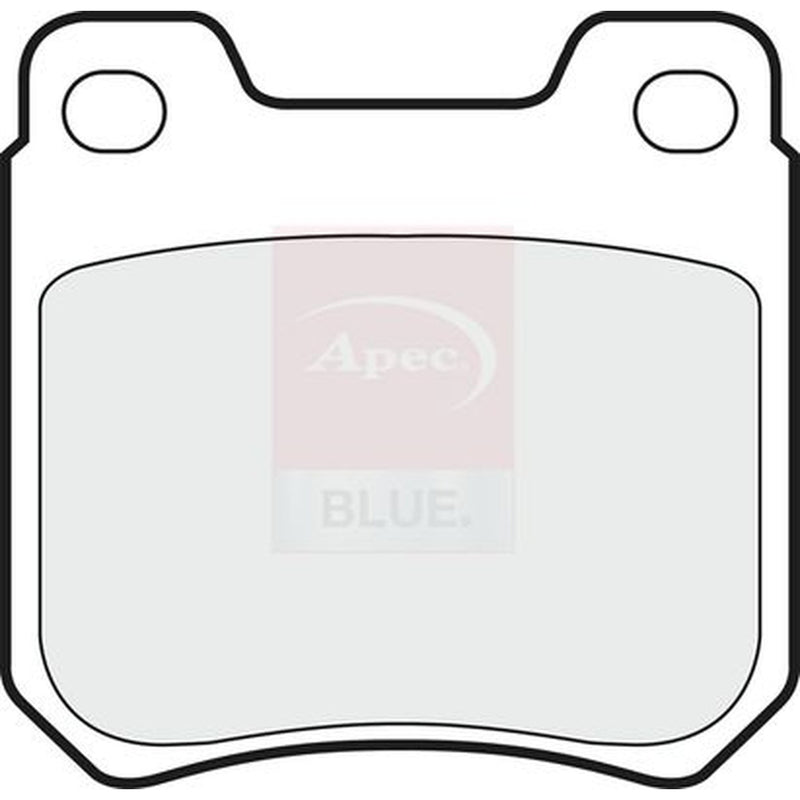 Apec Rear Brake Pad Set fits Opel Omega B 1994-2003 2.0 2.2 2.5 2.6 3.0 3.2