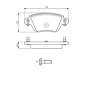 Bosch Front & Rear Pads fits Renault Kangoo Express 2000 on 1.9