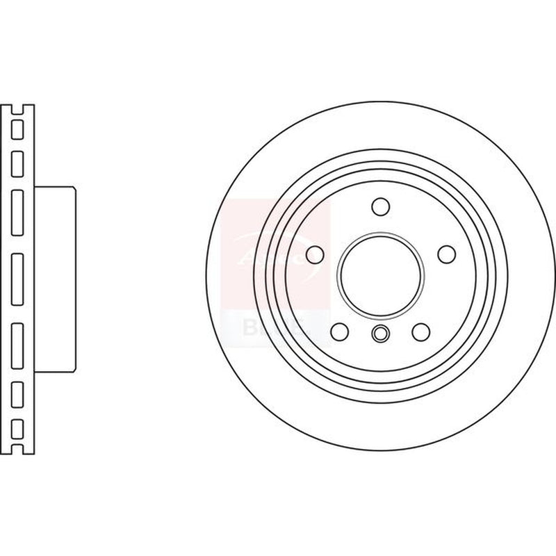 Apec Front Vented & Rear Vented Brake Discs & Pads fits BMW 5 2010-2017