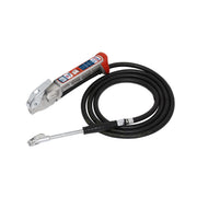Sealey Tyre Inflator 2.5m Hose with Twin Clip On Connector 0-140PSI EN 12645 Sealey  - Dynamic Drive