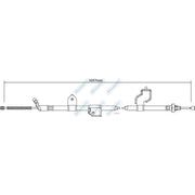 Apec Handbrake Cable Left Rear BBC3321