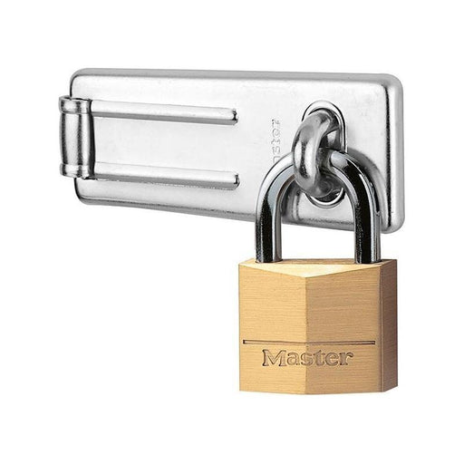 Master Lock Hasp 89mm + Solid Brass Padlock 40mm Master Lock - NN4 Online