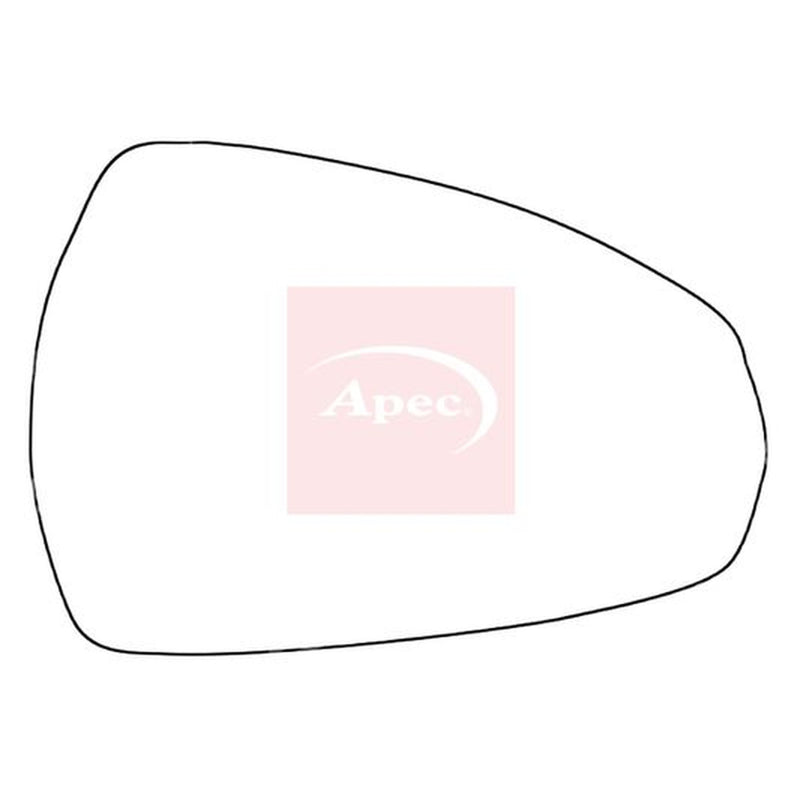 Apec Exterior Wing Mirror Glass Right fits Audi A3 2004-2020