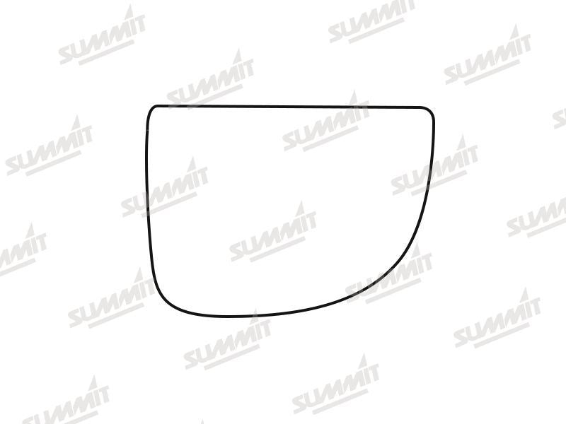 Summit Stick-On Commercial Lower Blind-Spot Mirror Glass fits Iveco Daily 14 on RHS Summit - Bars 4 Cars