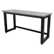 Sealey Steel Adjustable Workbench with Stainless Steel Worktop 1830mm Heavy-Duty Sealey - Dynamic Drive