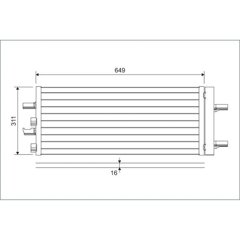 Valeo Air Conditioning Condenser 822615