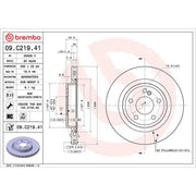 Brembo Rear Brake Discs 09.C219.41-x2
