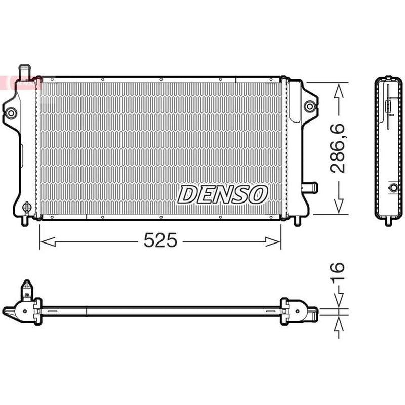 Denso Engine Radiator fits Mitsubishi Outlander III 2018-2022 2.4