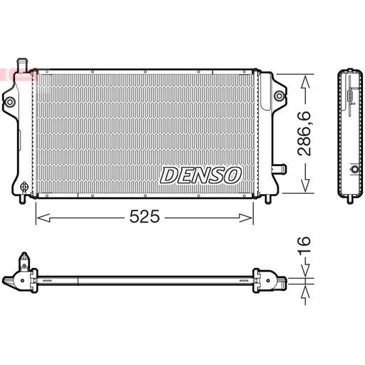 Denso Engine Radiator fits Mitsubishi Outlander III 2018-2022 2.4