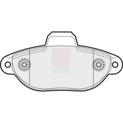 Apec Front Brake Pad Set fits Ford Ka 2008-2016 1.2