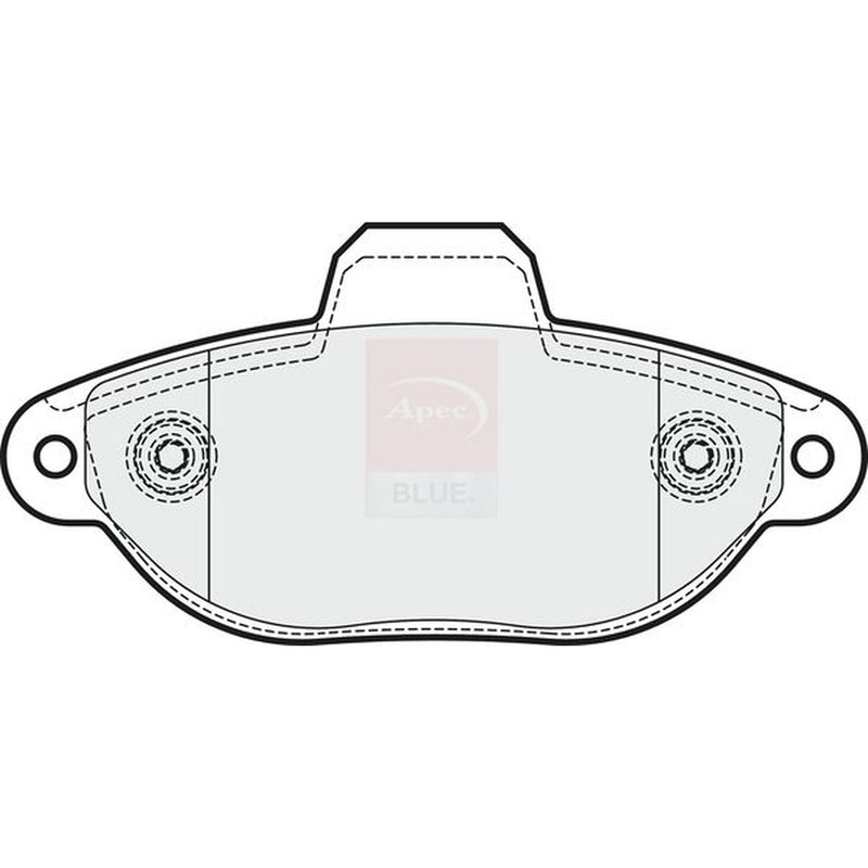 Apec Front Brake Pad Set fits Ford Ka 2008-2016 1.2