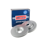 Borg & Beck Front Brake Vented Discs & Pads fits Renault Kangoo 2001 on 1.9