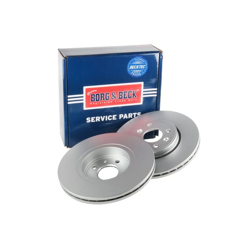 Borg & Beck Front & Rear Brake Discs & Pads fits Renault Megane II Sport Tourer