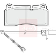 Apec Rear Brake Pad Set fits Audi R8 2009-2015 4.2 5.2