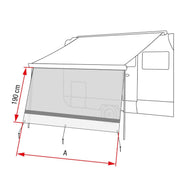 Fiamma Sun View XL 325 Front Panel: Transparent Front Panel for Sun Protection Fiamma - Dynamic Drive
