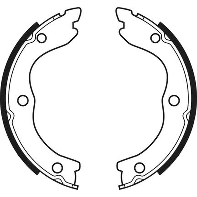Abtex Brake Shoe Set Axle Kit fits Nissan X-Trail I 2001-2013 2.0 2.2 2.5