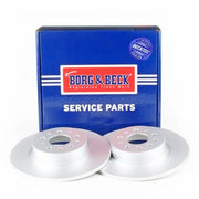 Borg & Beck Rear Brake Solid Discs & Pads fits Alfa Romeo GT 2003-2010 3.2