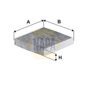 NAPA Cabin Air Filter (Pollen Filter) fits Daihatsu Cuore VII 2007 on 1.0