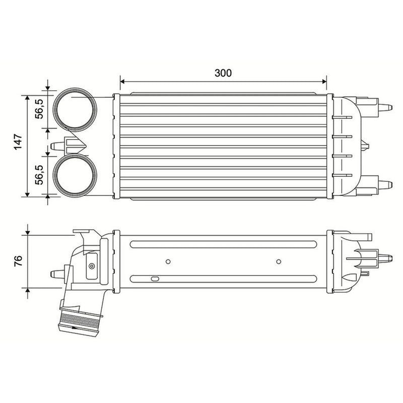 Valeo Intercooler (Charge Air Cooler) 881600