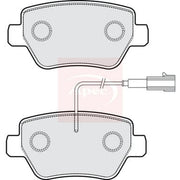 Apec Rear Brake Pad Set fits Maserati Ghibli III 2013 on 3.0