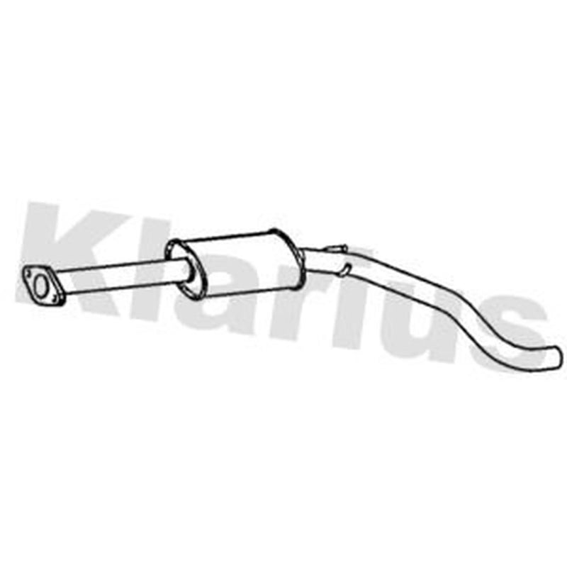 Klarius Box With Centre Pipe Centre fits Fiat Punto 2012 on 1.4